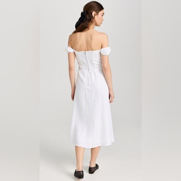 NEW REFORMATION Bridgton Linen Dress Size 2 B2507 - Picture 2 of 8